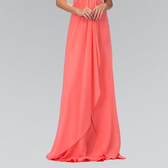 Scoop Neck Sleeveless A-Line Prom Dress GSGL2061 - Picture 4 of 5